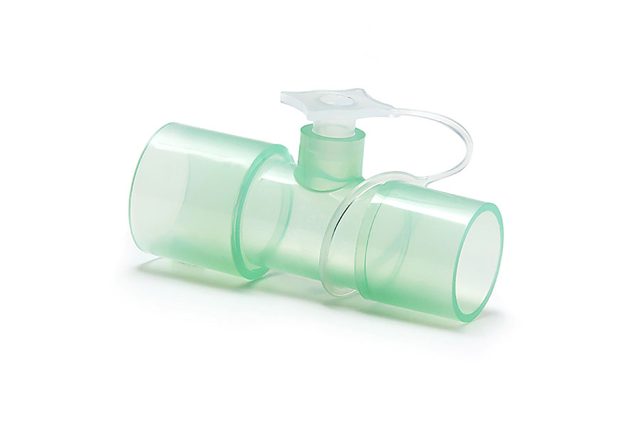 Straight connector 22M - 7.6mm port and cap - 22F