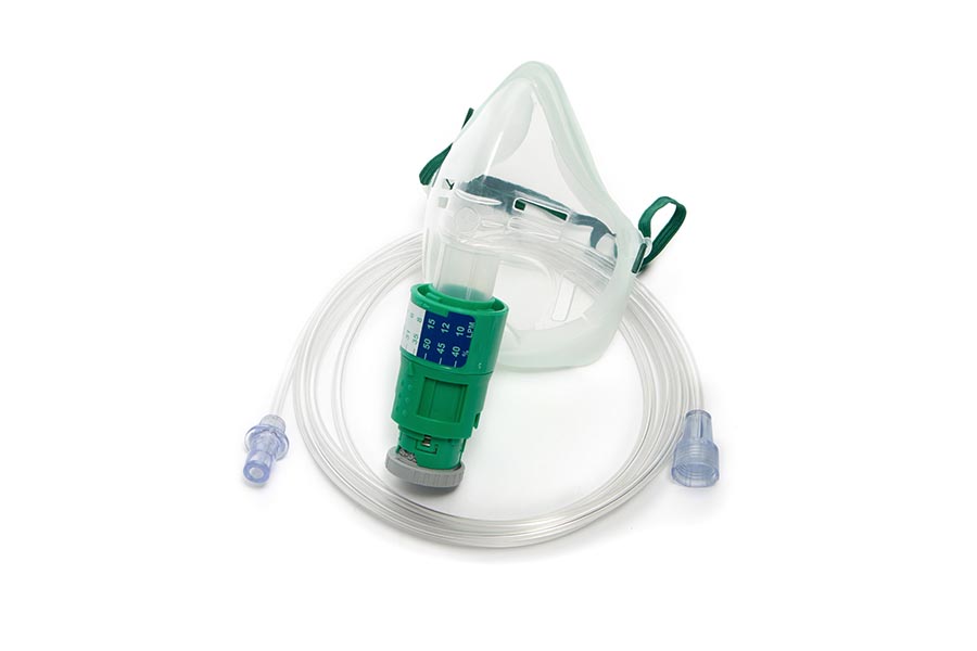 Silente™, Intersurgical EcoLite™, adult, adjustable venturi mask kit and tube with universal connector, 1.8m