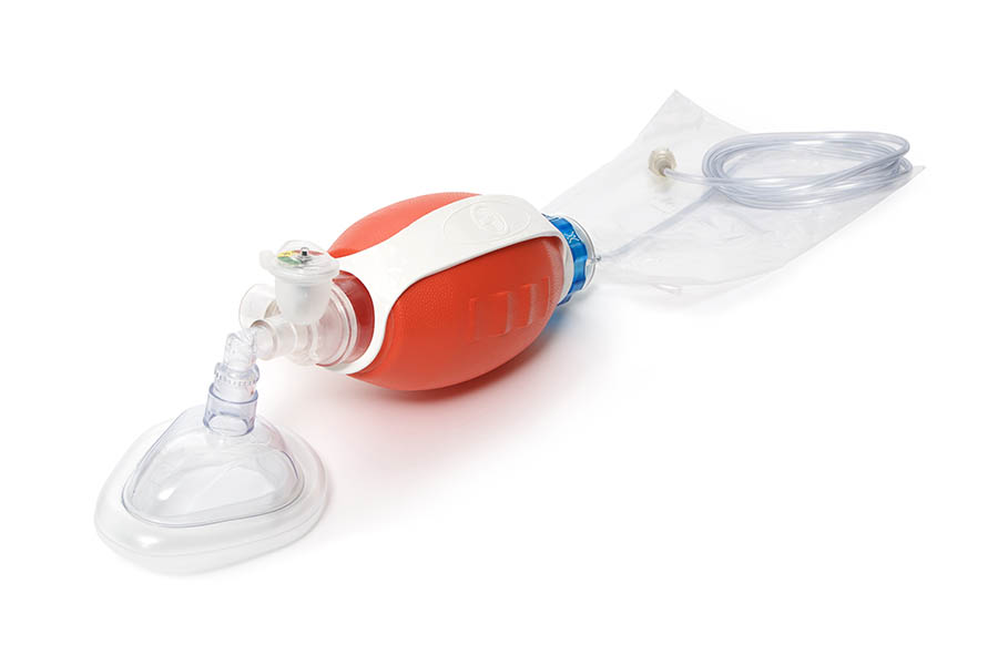 VT Select BVM Resuscitator, adult, 1.2L bag, dial manometer, size 5 mask 