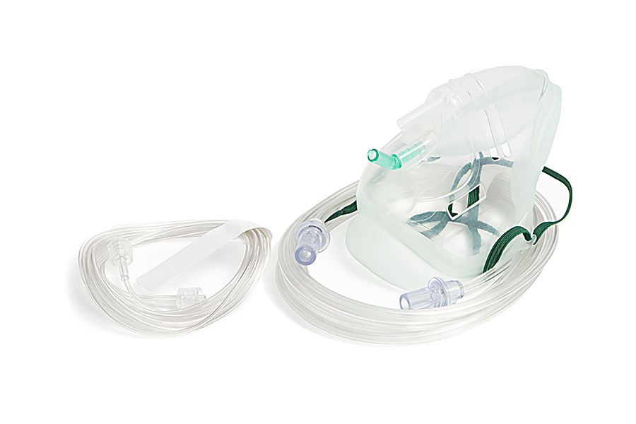 Sentri™ Intersurgical EcoLite™, adult, mask with CO₂ monitoring line and tube, 2.1m