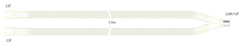 Clear Hytrel® breathing system, ≥ 1.5m